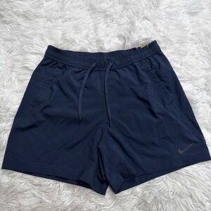 NIKE Form Shorts Mens Small Obsidian Blue Training Running 5" Inseam Stretch New